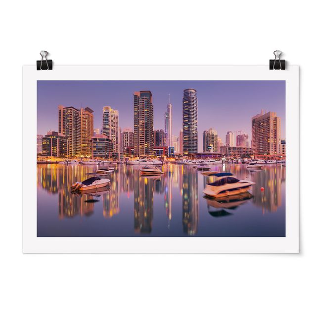 Obrazy nowoczesne Dubai Skyline and Marina