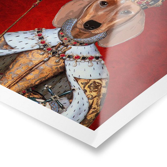 Obraz psa Portret zwierzęcia - Królewna jamniczka