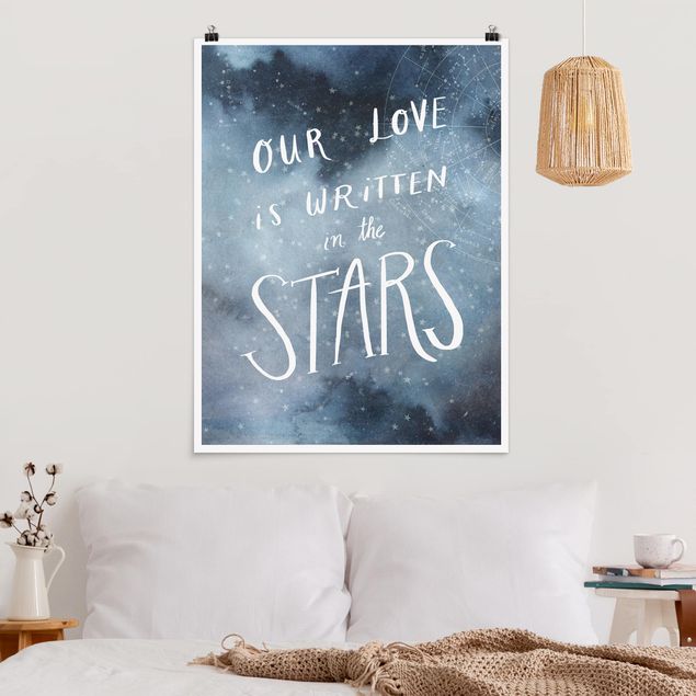 Dekoracja do kuchni Miłość niebieska - Gwiazdy