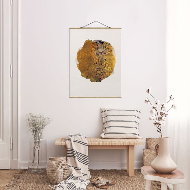 Obrazy do salonu nowoczesne Akwarele - Gustav Klimt - Adele Bloch-Bauer I