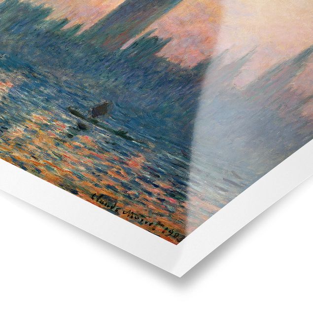 Obrazy Londyn Claude Monet - Zachód słońca w Londynie