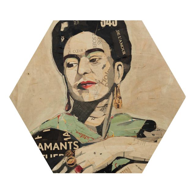 Reprodukcje dzieł sztuki Frida Kahlo - kolaż Nr 4