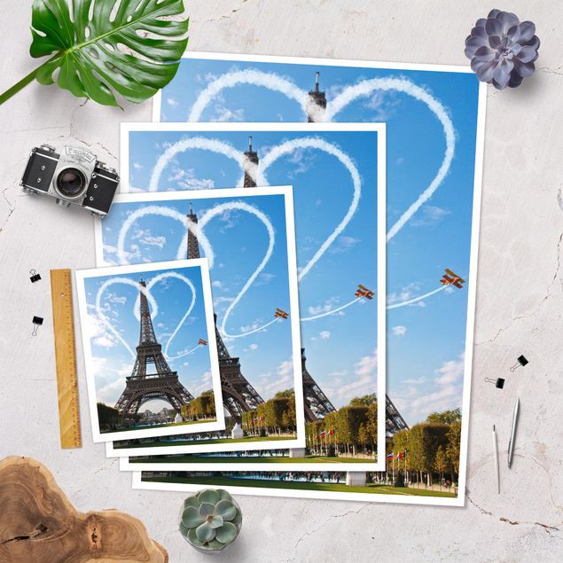 Plakaty Paryż - miasto miłości