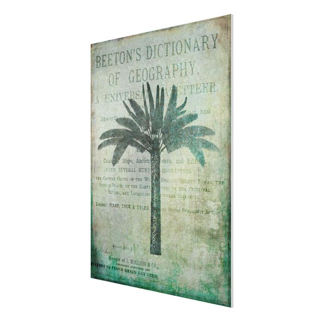 Nowoczesne obrazy Kolaż w stylu vintage - antyczne drzewo palmowe
