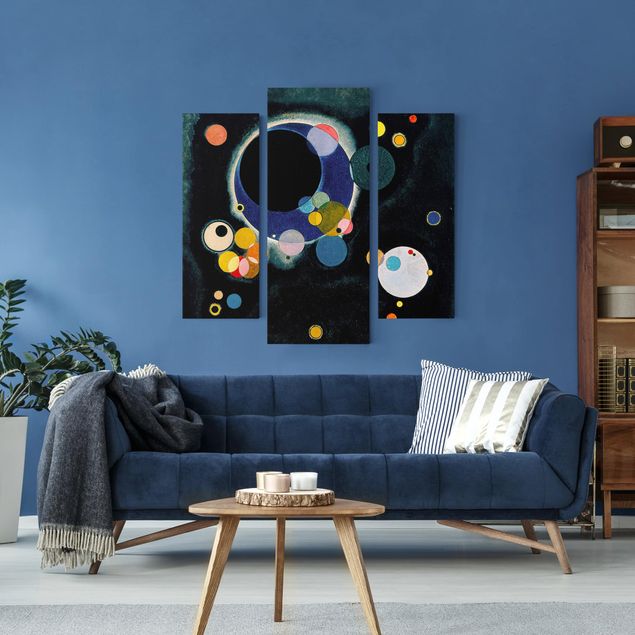 Nowoczesne obrazy do salonu Wassily Kandinsky - Szkicowanie okręgów