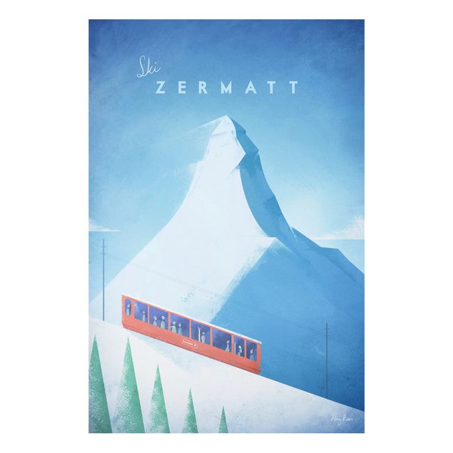Obrazy Szwajcaria Plakat podróżniczy - Zermatt