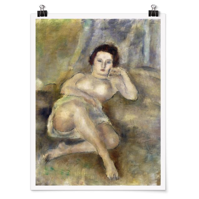 Obrazy portret Jules Pascin - Młoda kobieta w pozycji leżącej