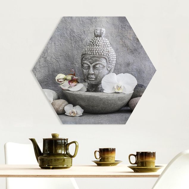 Orchidea obraz Budda Zen, orchidee i kamienie