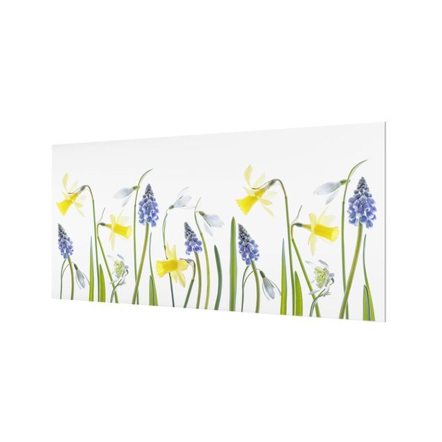 Panel szklany do kuchni - Kwiatki na wiosnę