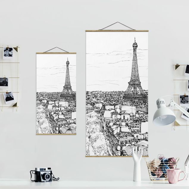 Obrazy na ścianę architektura Studium miasta - Paryż