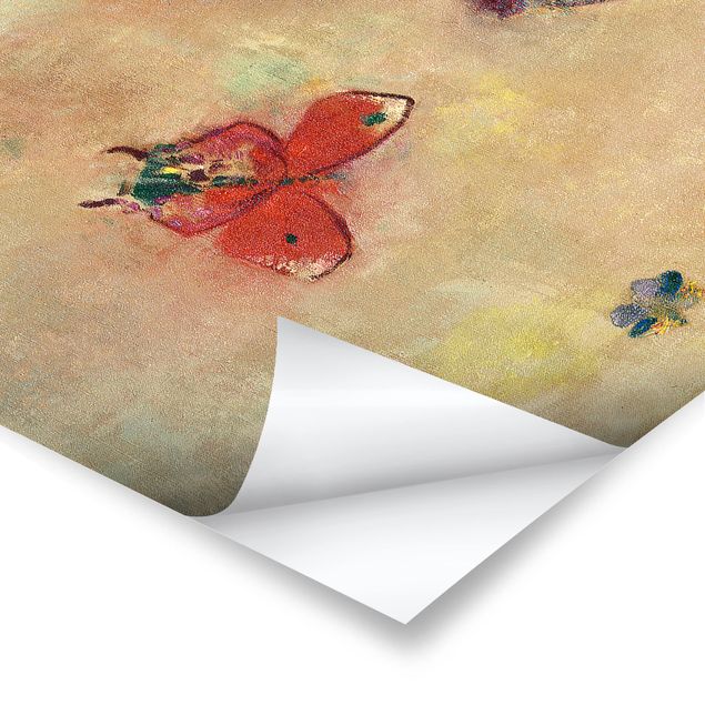 Plakat o zwierzętach Odilon Redon - Kolorowe motyle