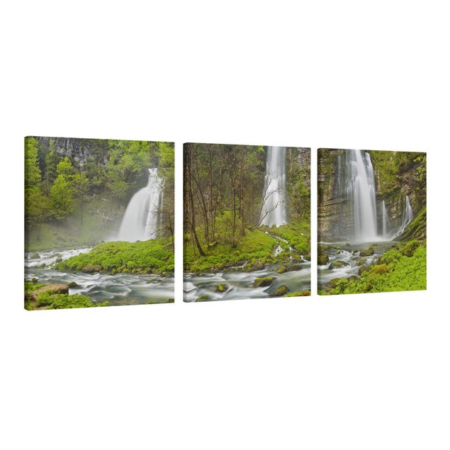 Obrazy krajobraz Wodospady Cascade de Flumen