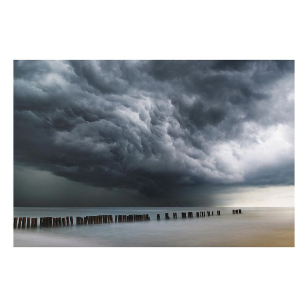 Obrazy do salonu nowoczesne Chmury burzowe nad Morzem Bałtyckim