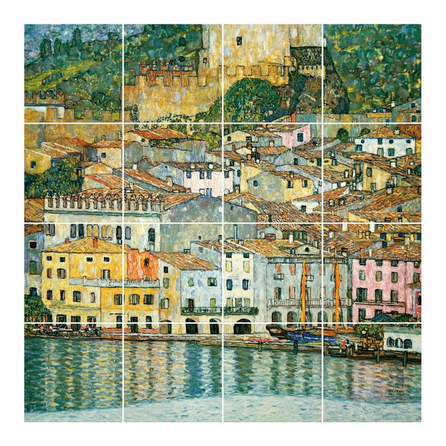 Naklejki na płytki Gustav Klimt - Malcesine nad jeziorem Garda