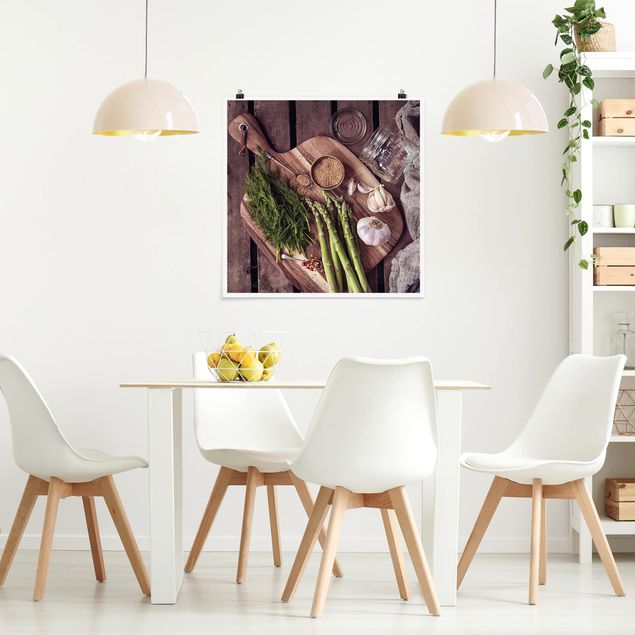 Obrazy owoce i warzywa Asparagus Rustic