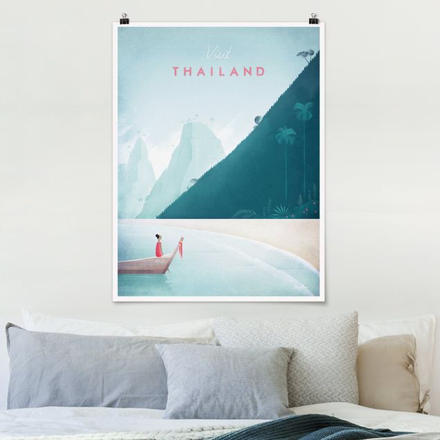Dekoracja do kuchni Plakat podróżniczy - Tajlandia