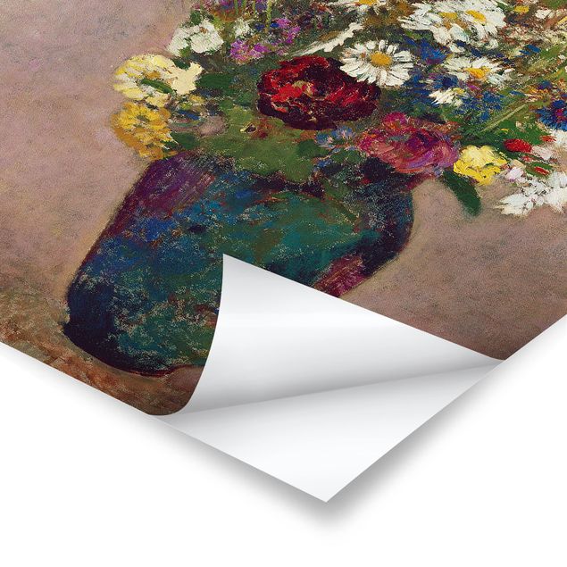 Plakaty Odilon Redon - Wazon na kwiaty z makami
