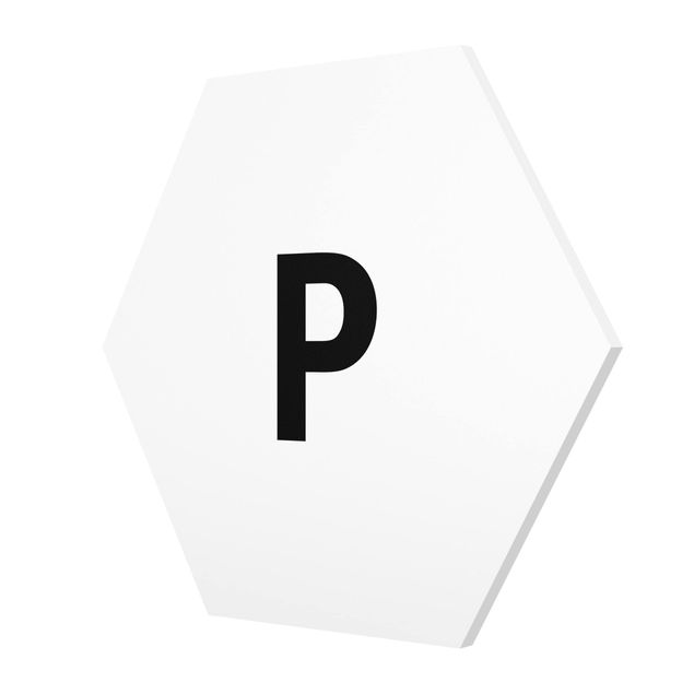 Obrazy Biała litera P
