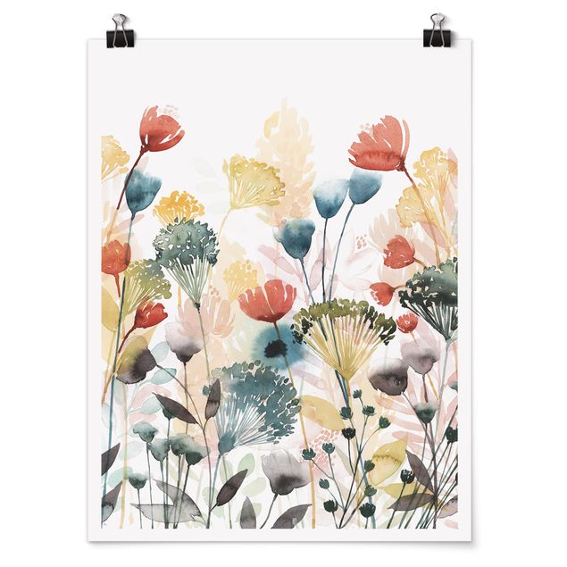Obraz kolorowy Dzikimi kwiatami w lecie II