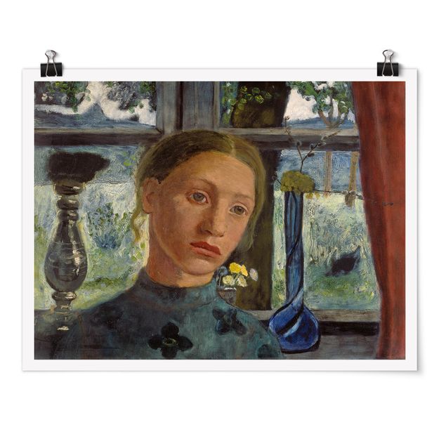 Obrazy nowoczesny Paula Modersohn-Becker - Głowa dziewczynki przed oknem