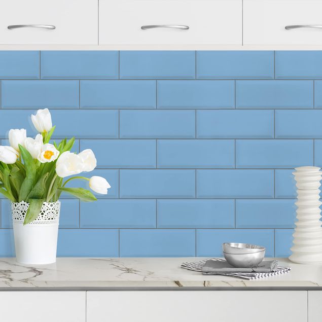 Dekoracja do kuchni Płytki ceramiczne niebieskie