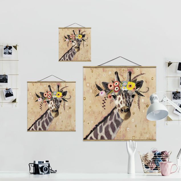 Obrazy na ścianę Żyrafa Klimta