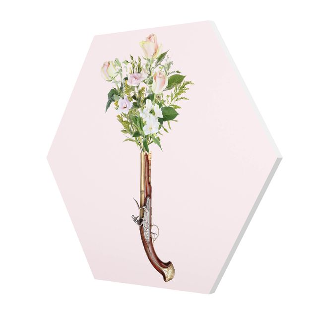 Obrazy motywy kwiatowe Pistolet z kwiatami