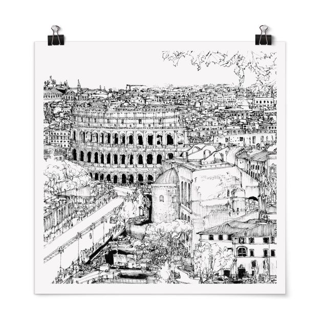 Obrazy nowoczesny Studium miasta - Rzym