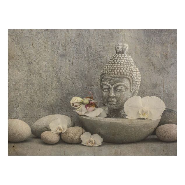 Andrea Haase obrazy  Budda Zen, orchidee i kamienie