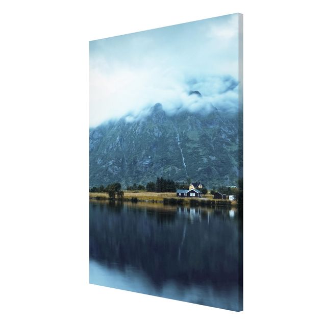 Obrazy nowoczesny Mirroring na Lofotach