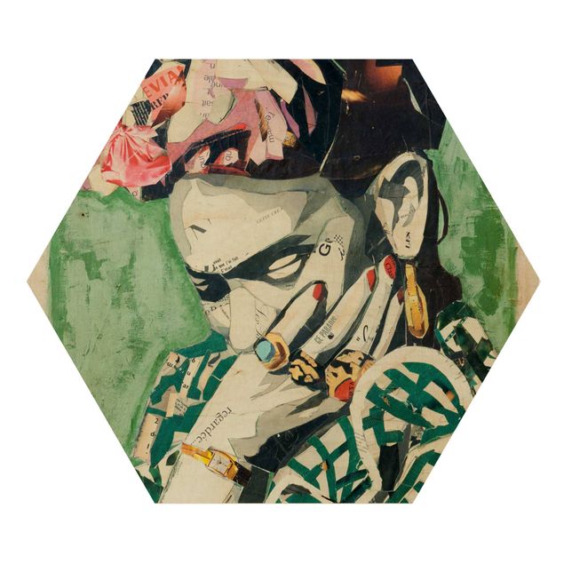 Reprodukcje dzieł sztuki Frida Kahlo - kolaż Nr 3