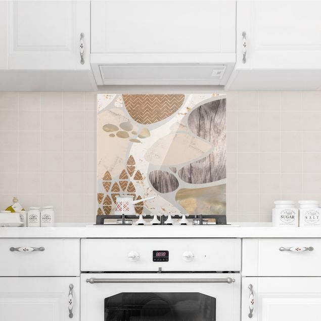Panel szklany do kuchni Abstrakcyjny pastelowy wzór w kamieniołomie