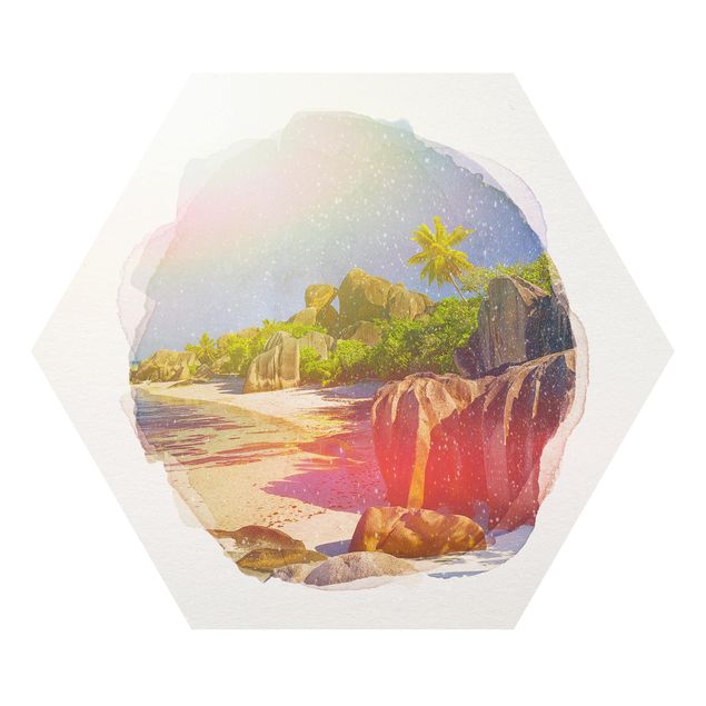 Obrazy na ścianę krajobrazy Akwarele - Dream Beach Seychelles