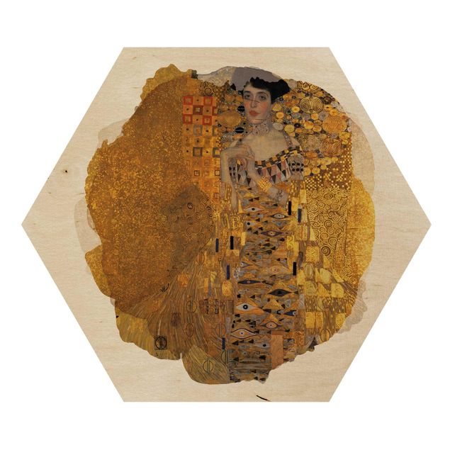 Obrazy na drewnie Akwarele - Gustav Klimt - Adele Bloch-Bauer I