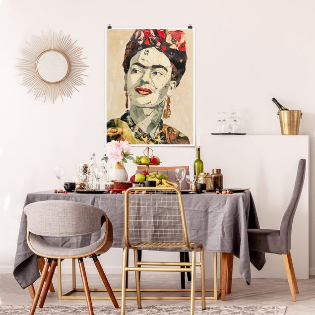 Obrazy nowoczesne Frida Kahlo - kolaż Nr 2