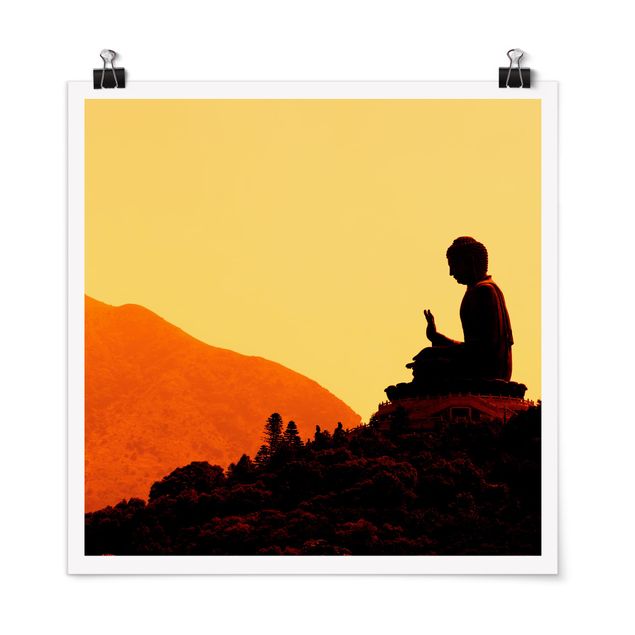 Obrazy góry Budda gniazdujący