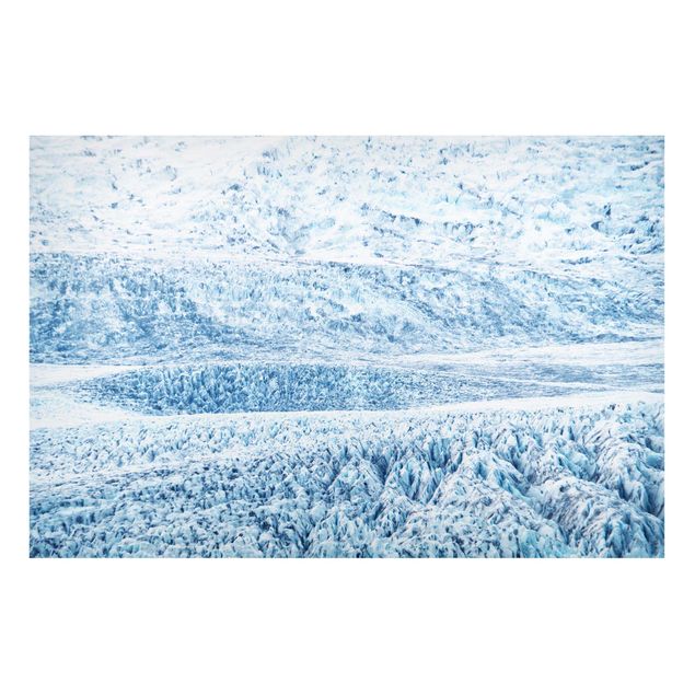 Obrazy do salonu nowoczesne Wzór na lodowcu islandzkim