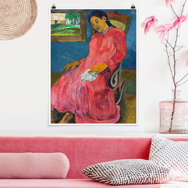 Dekoracja do kuchni Paul Gauguin - Kobieta melancholijna