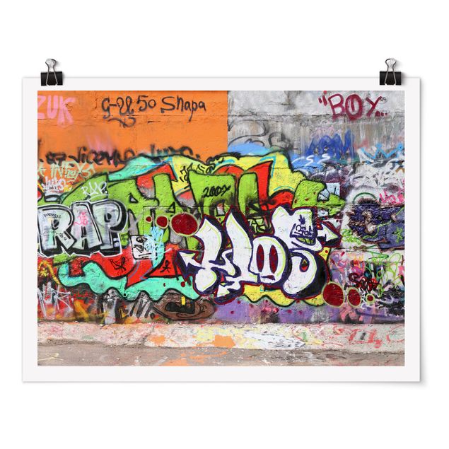 Obrazy powiedzenia Ściana z graffiti
