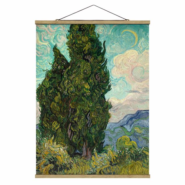 Obrazy impresjonistyczne Vincent van Gogh - Cyprysy