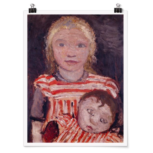 Nowoczesne obrazy Paula Modersohn-Becker - Dziewczynka z lalką