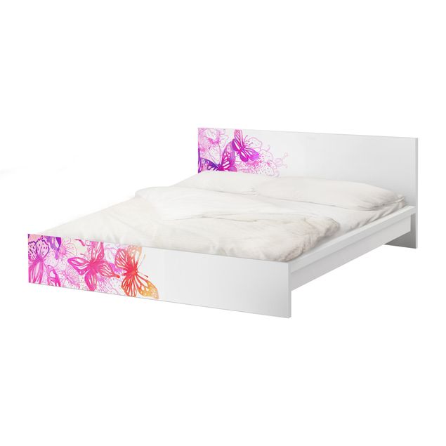 Okleina meblowa IKEA - Malm łóżko 180x200cm - Marzenie motyla