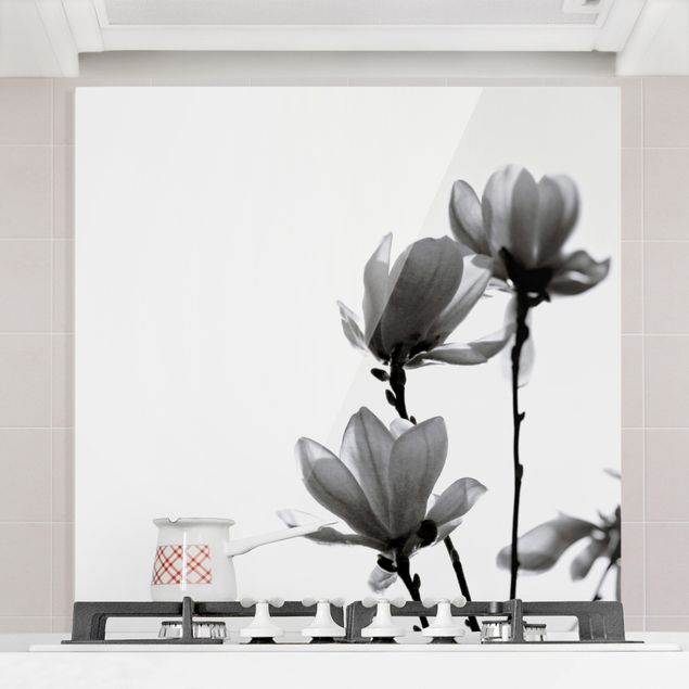 Dekoracja do kuchni Spring Messenger Magnolia czarno-biały