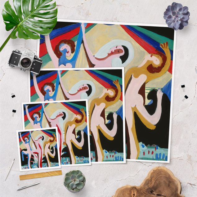 Obrazy na ścianę Ernst Ludwig Kirchner - Taniec kolorów