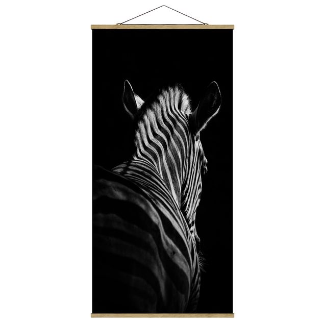 Obrazy zwierzęta Sylwetka zebry ciemnej