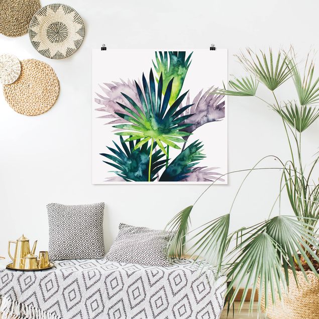 Dekoracja do kuchni Egzotyczne liście - Fan Palm