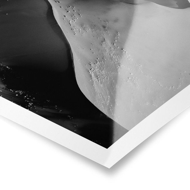 Czarno białe obrazki Pustynia - abstrakcyjne wydmy