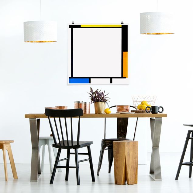 Dekoracja do kuchni Piet Mondrian - Kompozycja II
