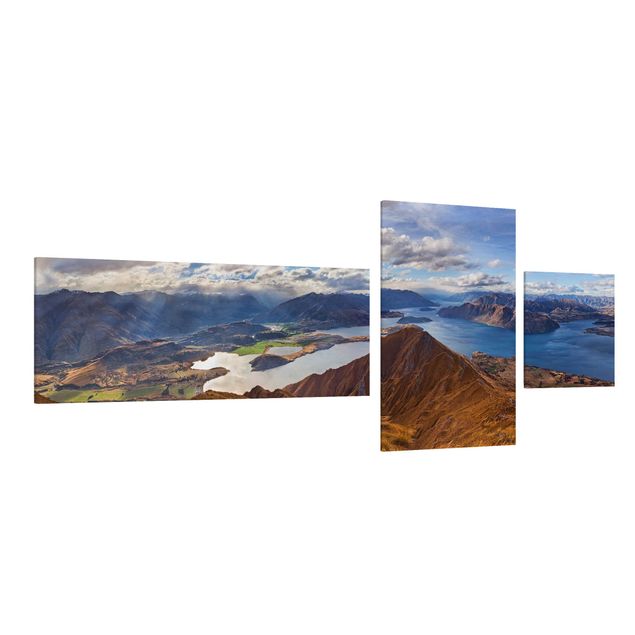 Obraz na płótnie 3-częściowy - Roys Peak w Nowej Zelandii