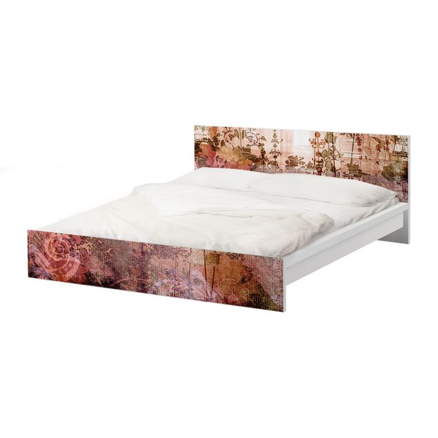 Okleina meblowa IKEA - Malm łóżko 160x200cm - Stary Grunge